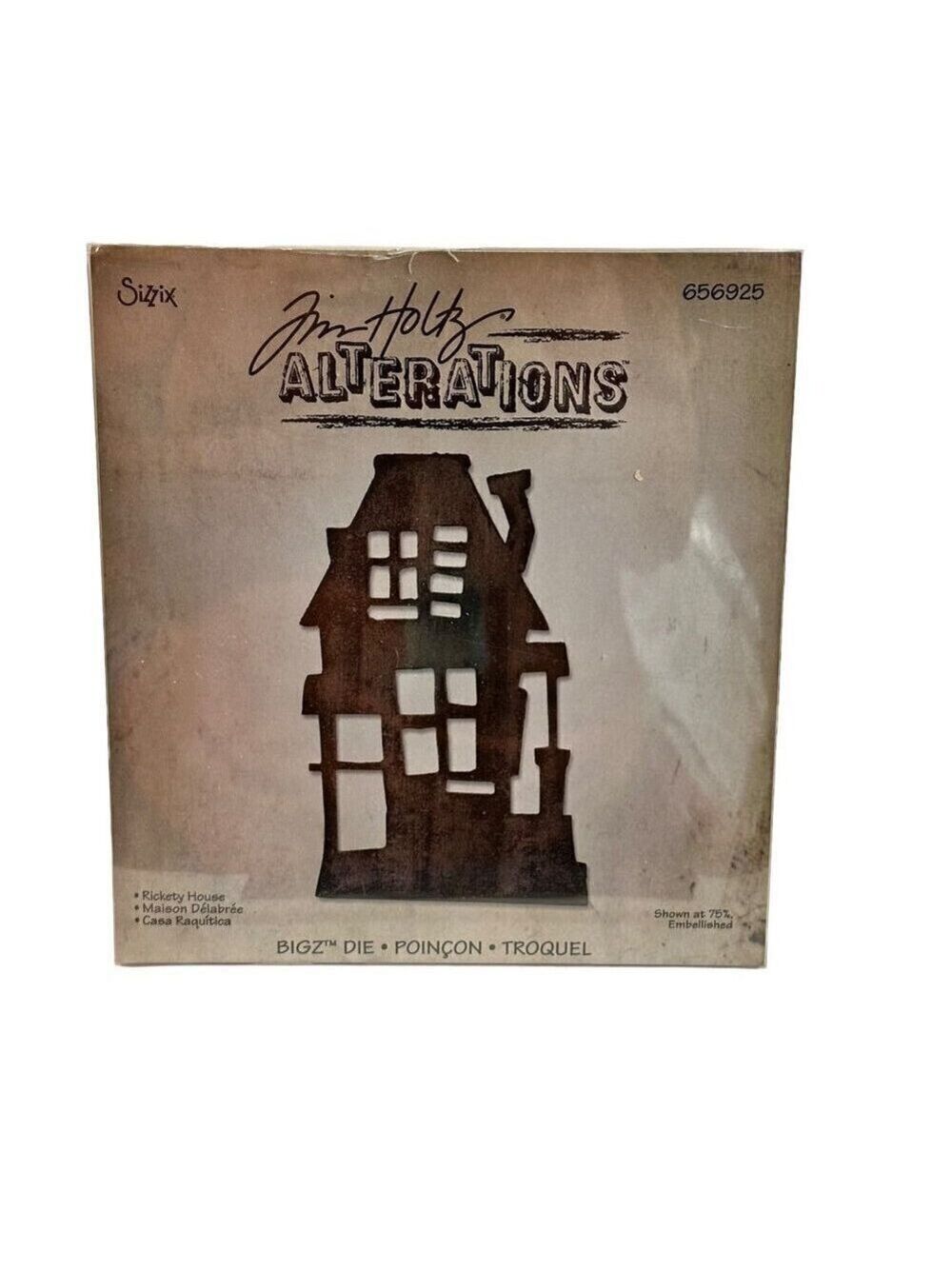 Sizzix Tim Holtz Alteration Bigz Die Rickety House 656925 Halloween Scrapbooking